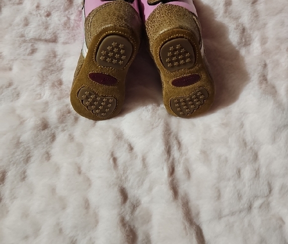 Pink and Brown Infant Boots-Boot Barn 🤠 - Picture 2 of 5